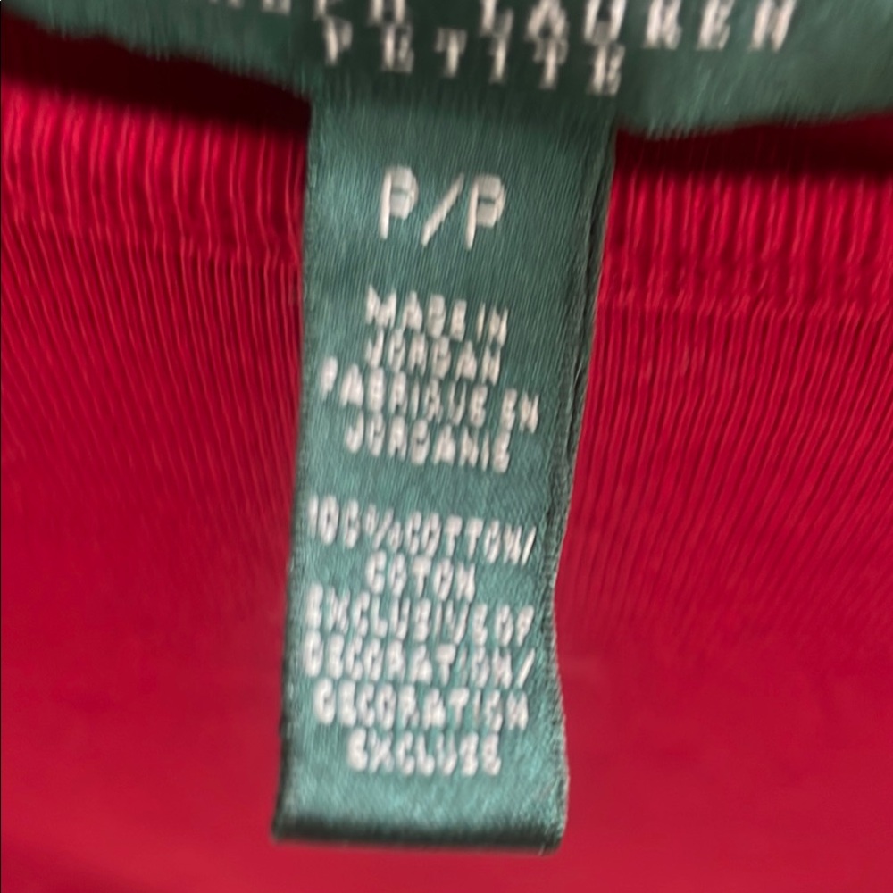 Lauren Ralph Lauren Petite Red Top - Picture 4 of 10